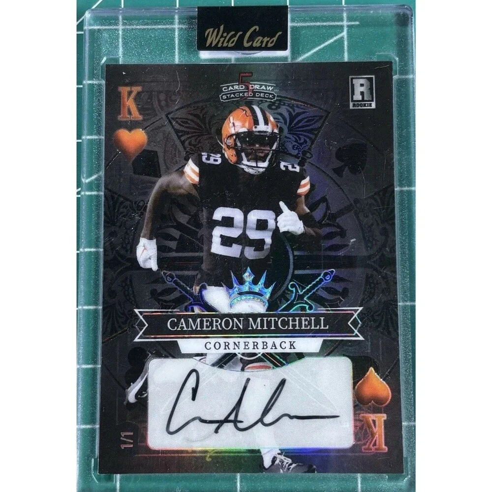 2023 Wild Card 5 Card Draw Stacked Deck Cameron Mitchell Black Rookie Auto 1/1